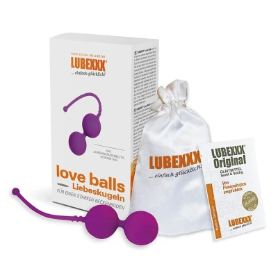 Abbildung von Lubexxx love balls Liebeskugeln für Beckenbodentraining lila