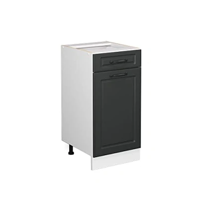Abbildung von Vicco Unterschrank R Line, Anthrazit Landhaus/Weiß, 40 cm ohne Arbeitsplatte