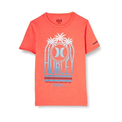Abbildung von Hurley Jungen Hrlb Muhalo Tee T Shirt, Orange (Helles Mango Heather), 10 Años