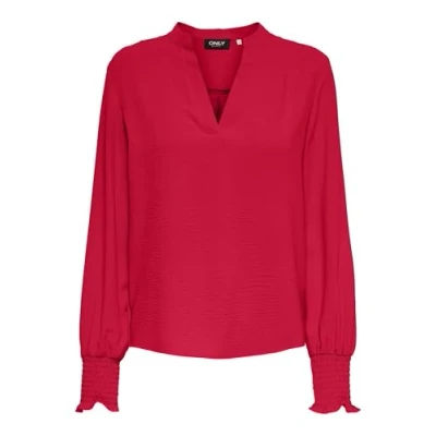 Abbildung von Only Damen Onlmette V Neck Ls Smock Top Noos WVN, Ski Patrol, XXXL