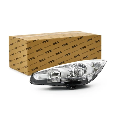 Abbildung von TYC 20 14198 05 2 Scheinwerfer links H7, P21/5W, H1 mit Tagfahrlicht für Rechtsverkehr Elektromotor PEUGEOT: 308 I SW, Schrägheck, RCZ Coupe