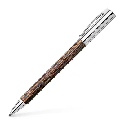 Abbildung von FABER CASTELL 148150 Drehkugelschreiber AMBITION Cocos, Mine: B, inklusive Geschenkverpackung