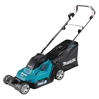 Abbildung von Mäher 43 cm Mak 2x18V Li Ion Makita 2 Batt. BL1850B + DC18SH Ladegerät DLM432CT2