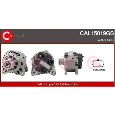 Abbildung von CASCO CAL15019GS Lichtmaschine 12V 150A DACIA: Duster SUV, SANDERO 2, Lodgy, RENAULT: Clio 4 Schrägheck, Grandtour