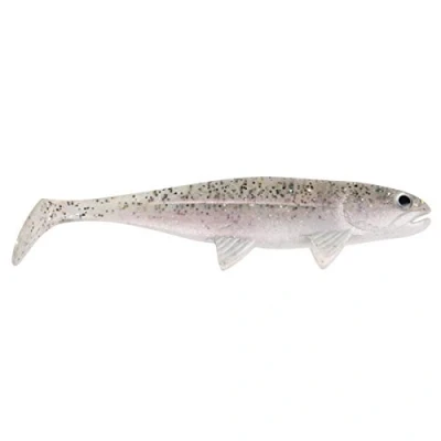 Abbildung von Jackson Gummifisch Profi Angelköder The Fish 10cm. 4 STK. Farbe Salt N Pepper. Gummiköder. Raubfisch. Gummi Angeln. Softbait Hechtköder und Zanderköder