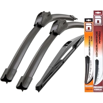 Abbildung von Recambo SCHEIBENWISCHER VORNE + HINTEN kompatibel für OPEL VECTRA C GTS BJ 02 08 (3er Set: 600mm / 475mm 400mm)