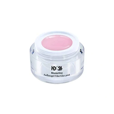 Abbildung von Masterline Fiberglas Aufbaugel Pink Strong Uv/Led Studio Qualität Made In Germany 5ml