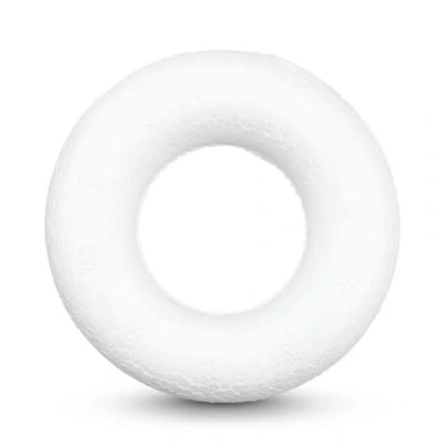 Abbildung von Netuno 10 Stück Styropor Ringe 7 cm kleine Vollringe aus Kränze weiß Deco Dekokränze Polystyrol klein Schaumkränze Adventskränze Osterkränze Blumen Reifen