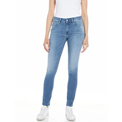 Abbildung von Replay Luzien Jeans Skinny Fit, Damen, Größe: 26x32, Medium blue