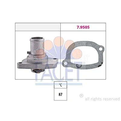 Abbildung von FACET 7.8482 Kühlwasserthermostat 87C Made in Italy OE Equivalent FIAT: Strada Pickup