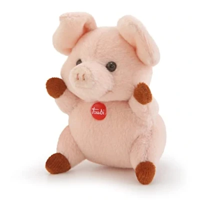 Abbildung von Trudi 51275 Sweet Collection Kleines Ferkel ca. 9 cm, Größe XXS, Stofftier mit weichen Materialien und liebevollen Details, Plüschtier waschbar, Kuscheltier für Kinder &amp; Babys, Rosa