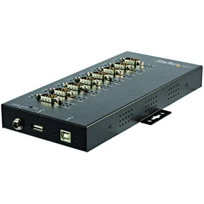 Abbildung von StarTech.com 8 Port industrieller USB auf RS232/ 422/ 485 Serieller Adapter 15kv ESD Schutz zu Seriell