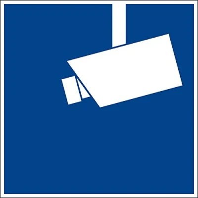Abbildung von SafetyMarking® Hinweisaufkleber Hinweis Videoüberwachung 10 cm x