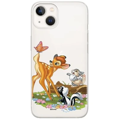 Abbildung von ERT GROUP Handyhülle für iPhone 13 Original und offiziell Lizenziertes Disney Muster Bambi &amp; Friends 002 optimal an die Form des Handy angepasst, teilweise transparent