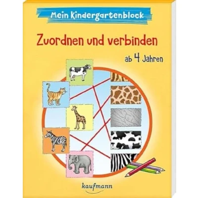 Abbildung von Mein Kindergartenblock Zuordnen und verbinden: ab 4 Jahren (Kindergarten 4: Ein Übungs Rätselblock mit Übungen für Kinder im Kindergartenalter)