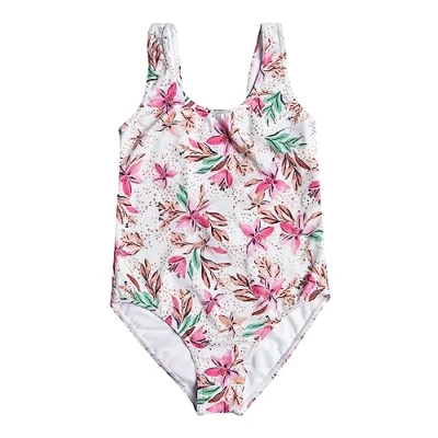 Abbildung von Roxy Happy Tropical ONE Piece Badeanzug für Kinder, Größe: 176, Rose/white