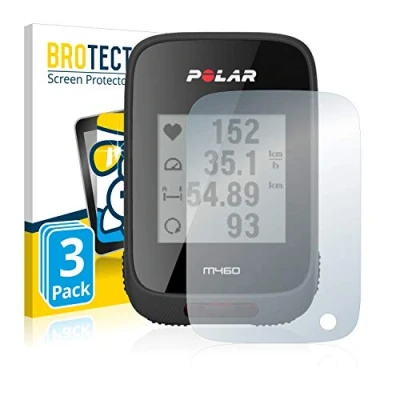 Abbildung von BROTECT Schutzglas für Polar M460 (3 Stück) Schutzfolie Panzer Folie Glas [Extrem Kratzfest 9H, Anti Fingerprint, Ultra Transparent]