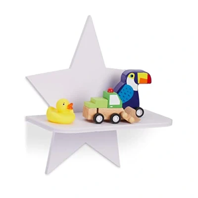 Abbildung von relaxdays Wandregal Stern Kinderzimmer