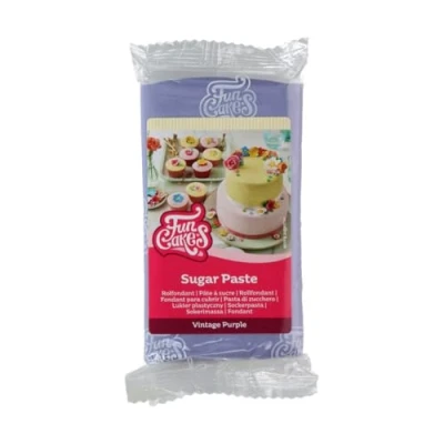 Abbildung von FunCakes Rollfondant Vintage Violett, einfach zu verwenden, glatt, flexibel, weich und geschmeidig, perfekt zum Verzieren von Torten, Halal, Kosher Glutenfrei, 250 g Packung 1