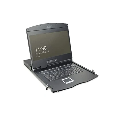 Abbildung von DIGITUS 19&quot; KVM Konsole mit TFT Display (16:9), ohne Tastatur Modul (separat erhältlich), Switch Schwarz