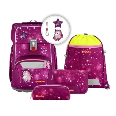 Abbildung von STEP BY Giantset 5TEILIG Schulranzen Set für Kinder, Größe: One Size, Sweet unicorn nuala