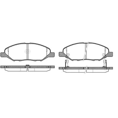 Abbildung von A.B.S. 35131 Bremsbelagsatz mit akustischer Verschleißwarnung NISSAN: MICRA 3, Note I, Tiida Schrägheck