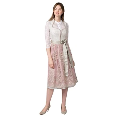 Abbildung von Stockerpoint Damen Dirndl Livinia Kleid f r besondere Anl sse, Taupe, 44 EU