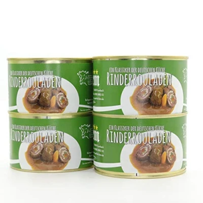 Abbildung von 4 X Set Konserve Diem Roulade vom Rind Klassisch gefüllt zwei Rouladen je lange haltbar Feinkost