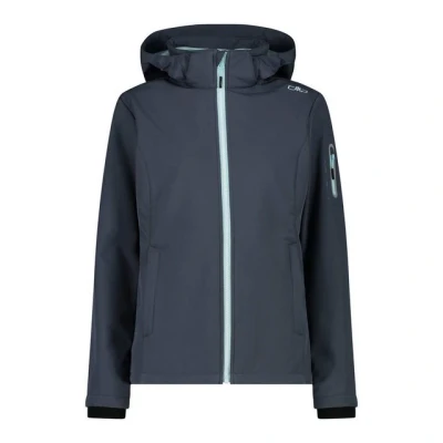 Abbildung von CMP Woman Jacket ZIP HOOD Softshelljacke, Damen, Größe: 38, Titanio/acqua