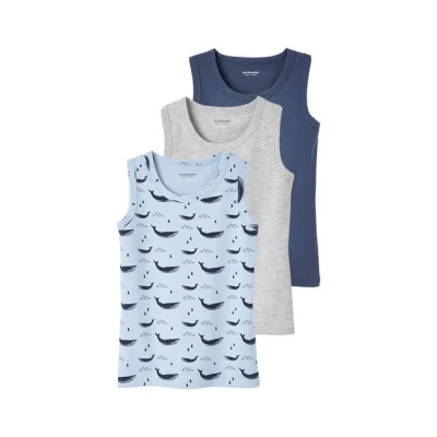 Abbildung von VERTBAUDET 3er Pack Jungen Tank Top Wale, mehrfarbig, 4 Jahre