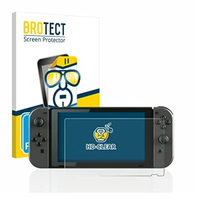 Abbildung von BROTECT (2 Stück Schutzfolie für Nintendo Switch Displayschutz Folie Ultra Klar