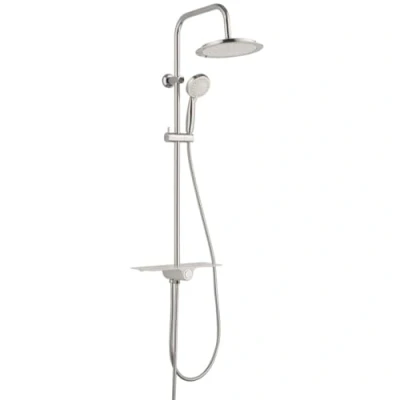 Abbildung von Schütte Brausegarnitur &quot;Aquastar&quot;, Regendusche ohne Armatur, Duschsystem mit Ablage, 5 Funktionen