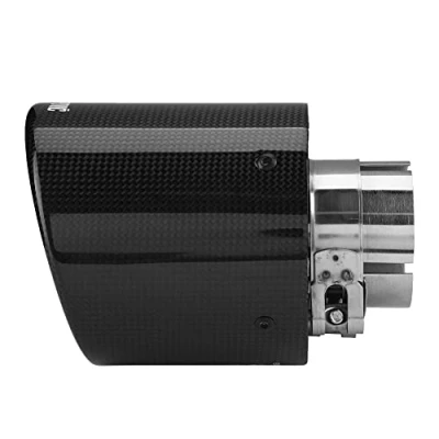 Abbildung von Broco Auspuffblende Auspuffrohr, Carbon Faser Art Auto Modified Einzel Outlet Auspuff Schalldämpfer Spitze Schwanz Throat 63 114mm