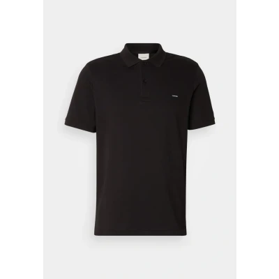 Abbildung von Calvin Klein SLIM Button Poloshirt, Herren, Größe: Large, Black
