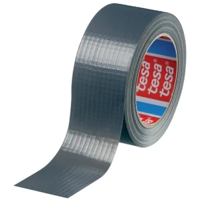 Abbildung von Tesa 04610 00000 00 Tekstiltape tesa® Professional Sølv (L x B) 50 m mm 1 stk