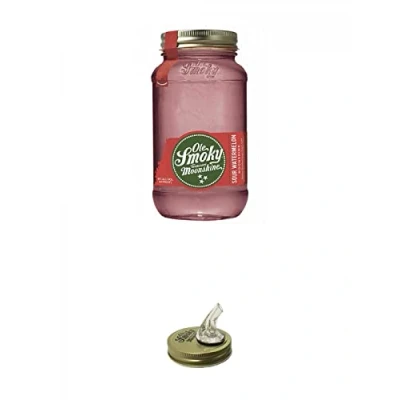 Abbildung von Ole Smoky Moonshine Sour Watermelon im 0,5 Liter Glas + Ausgiesser