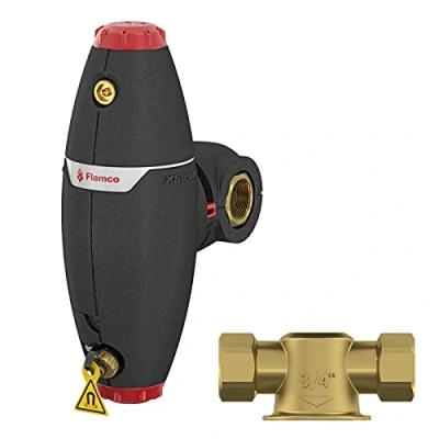 Abbildung von Flamco Vent &amp;amp dirt G1 1/4 XStream Abscheider Clean Anschluss (DN32) 1/4&#039;&#039;F