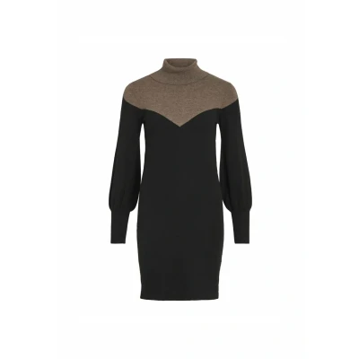 Abbildung von VILA Strickkleid, Damen, Größe: Large, Black