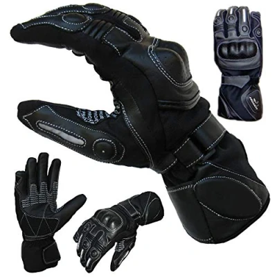 Abbildung von PROANTI Motorradhandschuhe, speziell für Regenwetter im Sommer, wasserdicht mit Visierwischer