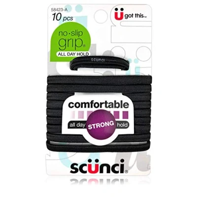 Abbildung von No Slip Elastic Hair Bands, Black by Scunci