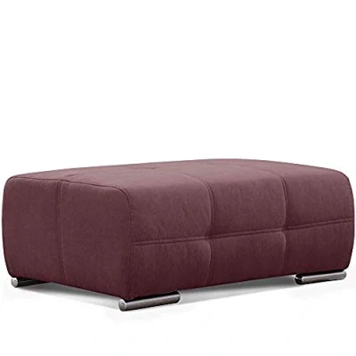 Abbildung von Cavadore Hocker Mistrel, Sitzhocker mit leichter Fleckentfernung dank Soft Clean, geeignet für Haushalte Kindern, Haustieren, 109 x 42 73, rot