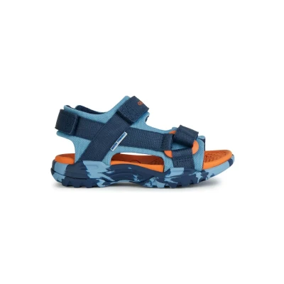 Abbildung von Geox Borealis Trekkingsandale für Kinder, Größe: 31, Light blue navy Schuhe