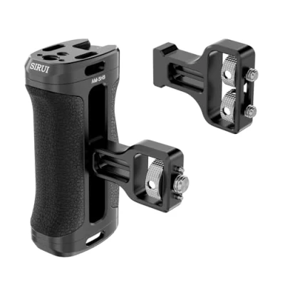 Abbildung von Seitenhandgriff mit ARRI Aufnahme, Side Handle doppelter 1/4&quot; Schraubbefestigung, Leichter Griff und 3/8&quot; Gewinde nach Oben unten Verstellbarer Kamerahandgriff, AM SHS