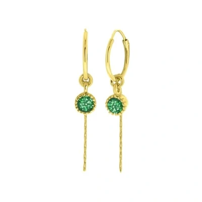 Abbildung von Lucardi Damen Ohrringe mit Plattierung Schmuck Geschenke für Frauen Gold