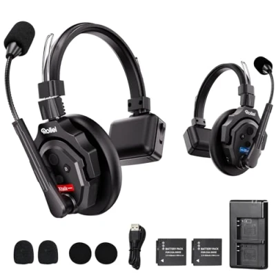Abbildung von Rollei Xtalk X2 Intercom Headset Flexibel, Rauschunterdrückung, Live Audio Bis zu 350 m Reichweite, 20 Stunden Akkulaufzeit (Xtalk X2)