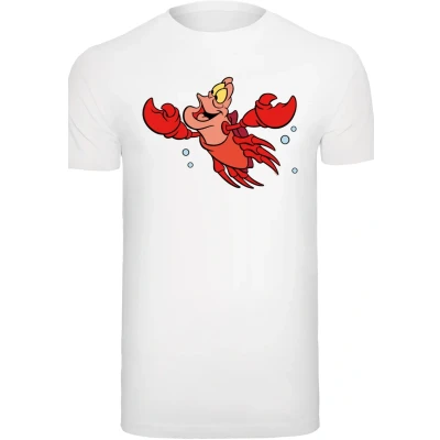 Abbildung von F4NT4STIC Disney Arielle DIE Meerjungfrau Sebastian Bubbles Tshirt print, Herren, Größe: 3XL, White