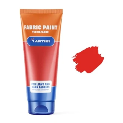 Abbildung von 7 Artists Textilfarbe Stoffmalfarben Stofffarben Textilfarbe, Acrylfarbe Waschfest 60 ml, Waschmaschinenfest Nach Fixierung