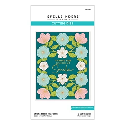 Abbildung von Spellbinders Stitched Floral Flip Frame Etched Dies (S4 1267)