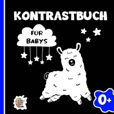 Abbildung von Kontrastbuch Baby Montessori Buch für Babys zur visuellen Entwicklung: Liebevolles einzigartiges Babybuch mit wunderschönen kindgerechten ... Neugeborne, Kontrastkarten