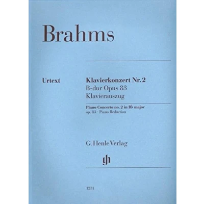Abbildung von Klavierkonzert Nr. 2 B dur op. 83: Klavierauszug: Besetzung: Zwei Klaviere zu vier Händen (G. Henle Urtext Ausgabe)